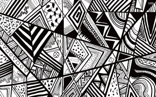 Abstract geometric bridge train girls - geometric shape free wallpaper