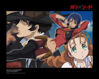 Anime characters hats costumes gun - neoromanticism free wallpaper