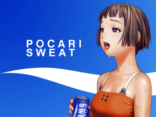 Woman holding soda can blue - a can of soda free wallpaper
