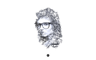 Man glasses tree background white - photo of him free wallpaper