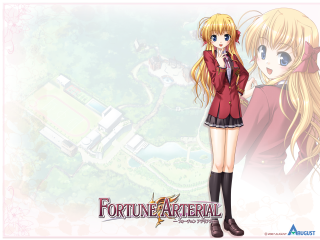 Anime girls blonde red jacket - a red jacket free wallpaper