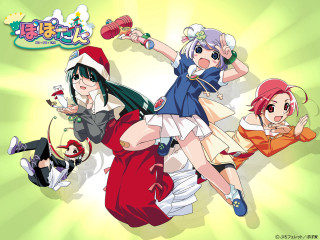 Anime girls hats dresses brooms - wearing different outfits free wallpaper