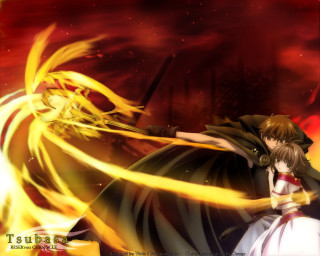 Flame fantasy anime embers sunset - a yellow flame free wallpaper