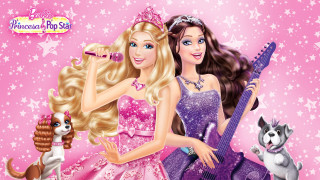 Barbie doll dog guitar pink - a barbie doll free wallpaper