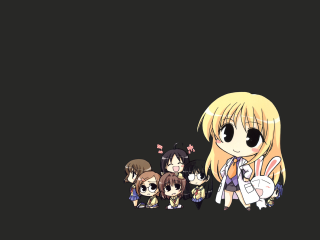 Anime group kyoto animation girls - superflat free wallpaper for desktop