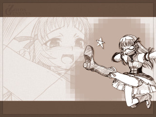Girl hat dress star manga - a large object free wallpaper