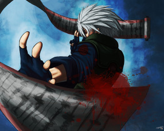 Baioken eishun silverhair blood redeyes - white hair free wallpaper