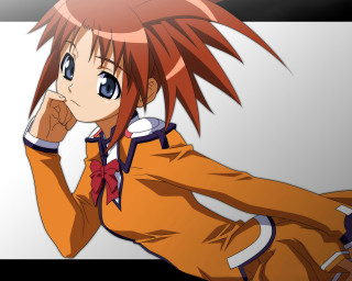Eizan kikukawa red hair blue 2 - red hair free wallpaper