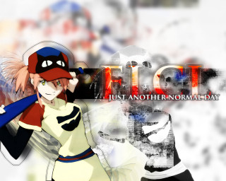 Anime character baseball bat filott - a background free wallpaper