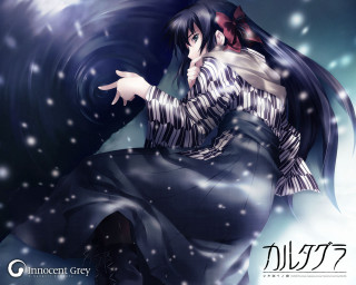 Dancing woman snow neo romanticism - her free wallpaper