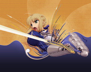 Woman flying sword blue armor - a blue outfit free wallpaper