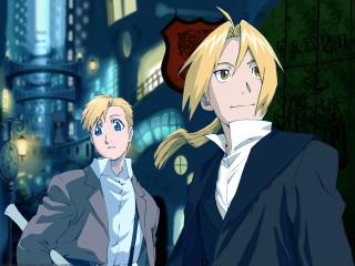 Anime city night clock gothic - a city free wallpaper