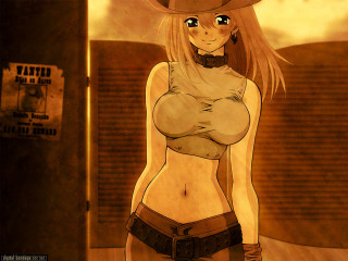 Cowboy woman anime gun cobra - a gun free wallpaper