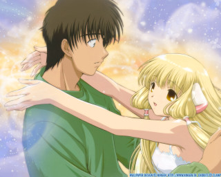 Starry sky couple anime dress - a sky full free wallpaper