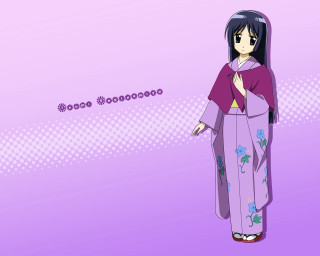 Ayako kyoto kimono flower purple - a purple background free wallpaper