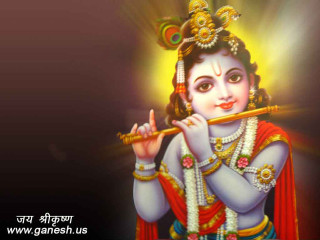 God playing flute quote painting - a quote in the middle of free wallpaper