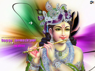 Woman flute colorful background happy - a flute free wallpaper