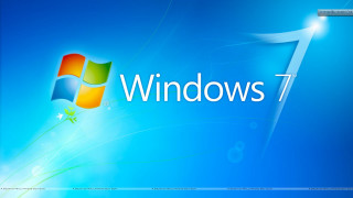 Blue background windows7 logo green 2 - the window 7 logo free wallpaper