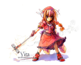 Pink dress girl sword portrait - a sword and a sword free wallpaper