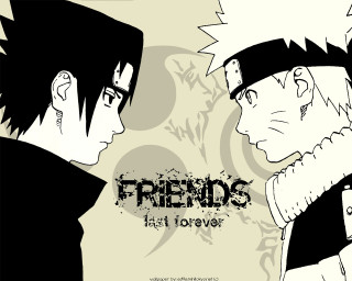 Anime friends portrait sasuke blackhair - the caption free wallpaper