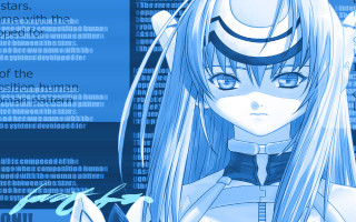 Anime whitehair blueeyes cybercity screenshot - cybernetic free wallpaper