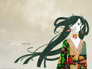 Long haired woman snow colorful - a colorful dress free wallpaper