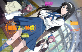 Schoolgirl multigirl remodernism officialart kimono - the cover free wallpaper