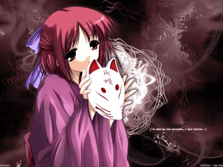 Girl cat pink background gothic - a white cat free wallpaper