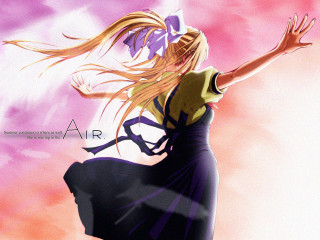 Flying woman dress blonde hair - the wind free wallpaper for desktop