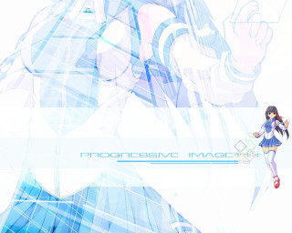 Anime girl blue background magic - background free wallpaper for desktop