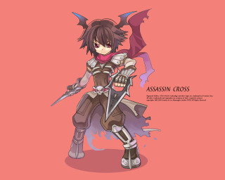 Armored male warrior red scarf - character art free wallpaper