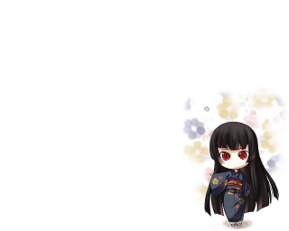Girl black hair red eyes - long black hair free wallpaper for desktop
