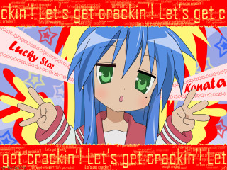 Bluehair greeneyes pointing redbackground mosaic - border free wallpaper