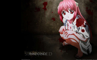 Pink hair blood splatter anime - the wall free wallpaper