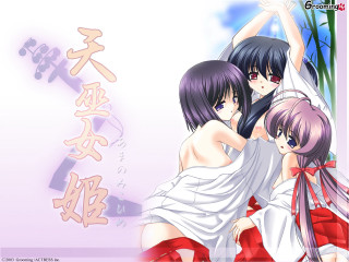 Anime girls hug bamboo asian - asian free wallpaper