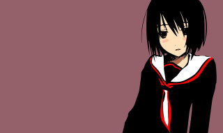 Anime girl black hair school - black hair free wallpaper