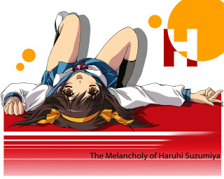 Melancholy haruhi suzumiya longhair beard - kyoto animation free wallpaper