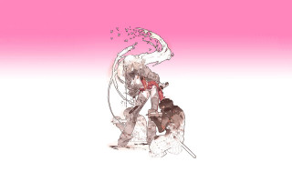 Man woman pink sword neo - akihiko yoshida free wallpaper for desktop
