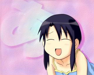 Girl blush blue shirt pink - a face free wallpaper