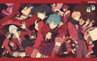 Anime characters red black hair - their arm free wallpaper for desktop
