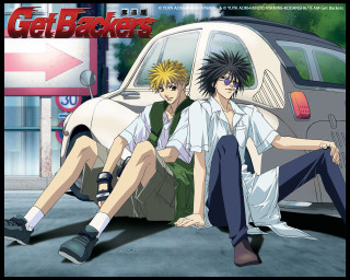 Anime couple streetcar uzumaki naruto - a car in the background free wallpaper