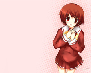 Girl red dress banana pink - a banana free wallpaper