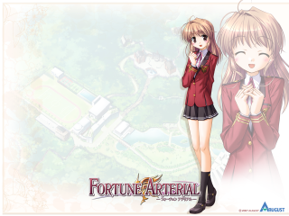 Anime girls red coats brown - a red jacket free wallpaper
