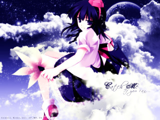 Girl cloud pink bow astronaut - a pink bow free wallpaper