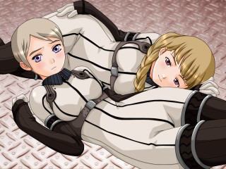 Couple bed floor pattern illusion - top of a bed together free wallpaper