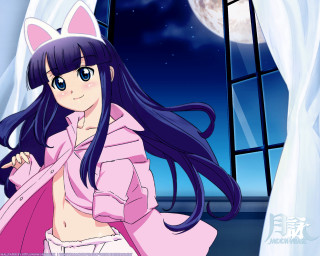 Anime girl pink coat full - a pink coat free wallpaper