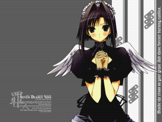 Angel gothic anime girl black - a black dress free wallpaper
