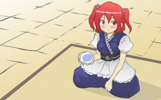 Blue dress woman coffee sitting - a cup of coffee free wallpaper