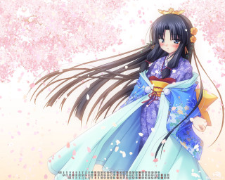 Woman blue dress fan pink - a blue dress free wallpaper