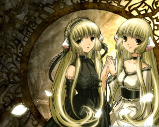 Anime girls mirror clock gothic - anime art free wallpaper